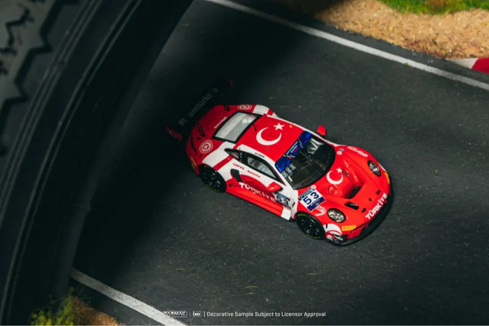 Tarmac Works X Ixo Porsche 911 GT3 R Fia Motorsport Games GT Sprint Winner 2024 Ayhancan Güven