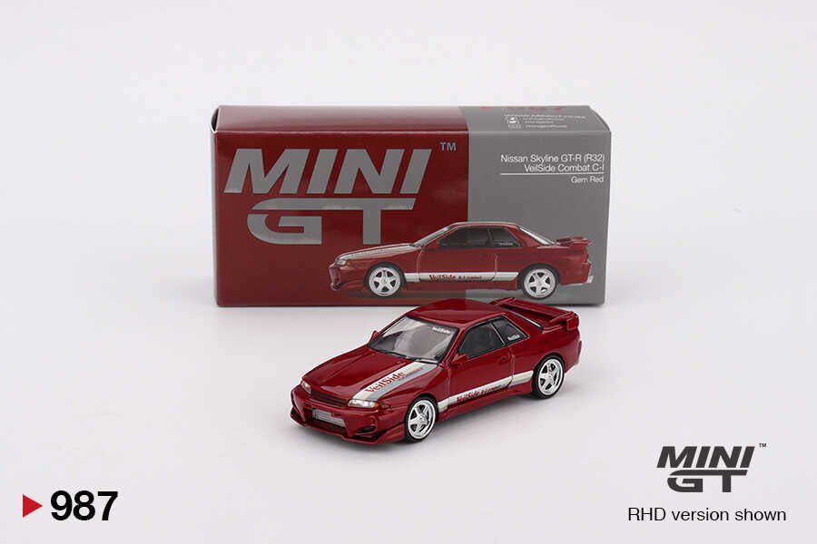 Mini GT 1/64 Nissan Skyline GT-R R32 Veilside Combat Gem Red