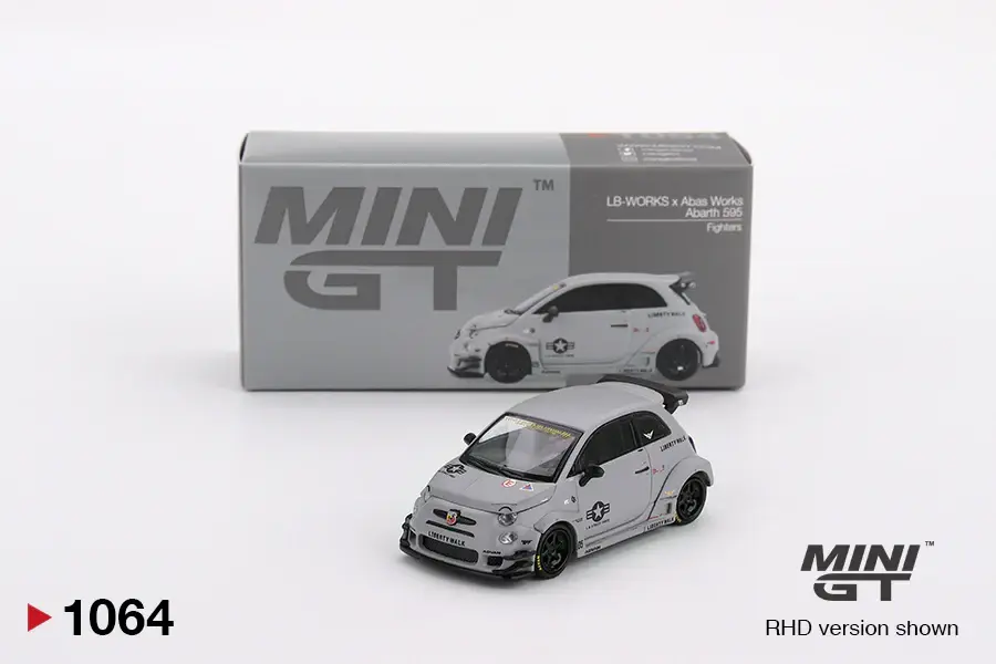 Mini GT Abarth 595 LB Works x Abas Works Fighters