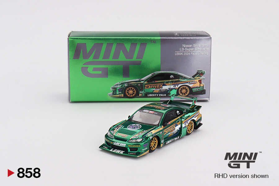 Mini GT 1/64 Nissan LB-Super Silhouette S15 SILVIA LBWK 2024 Fausto Racing