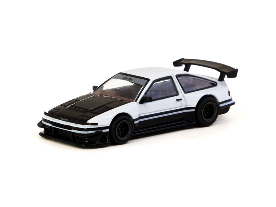Tarmac Works 1/64 Toyota BSPrinter Trueno AE86 Widebody Black/White
