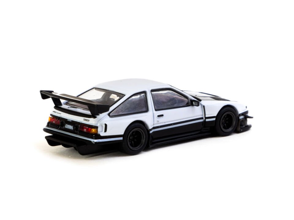 Tarmac Works 1/64 Toyota BSPrinter Trueno AE86 Widebody Black/White