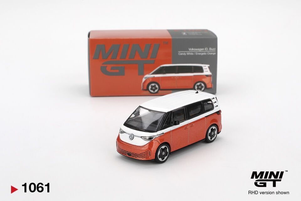Mini GT 1/64 Volkswagen ID.Buzz Candy White / Energetic Orange