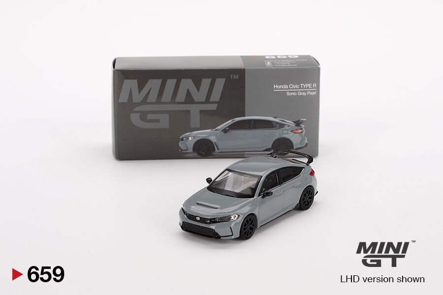 Mini GT 1/64 Honda Civic Type R Sonic Gray Pearl
