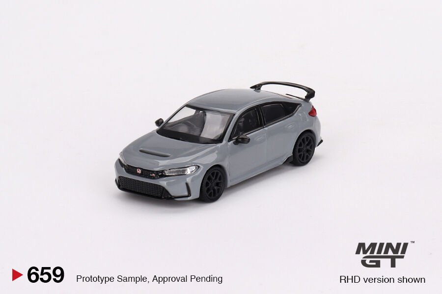 Mini GT 1/64 Honda Civic Type R Sonic Gray Pearl