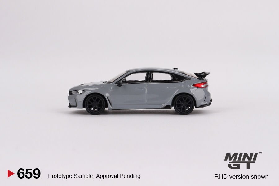 Mini GT 1/64 Honda Civic Type R Sonic Gray Pearl