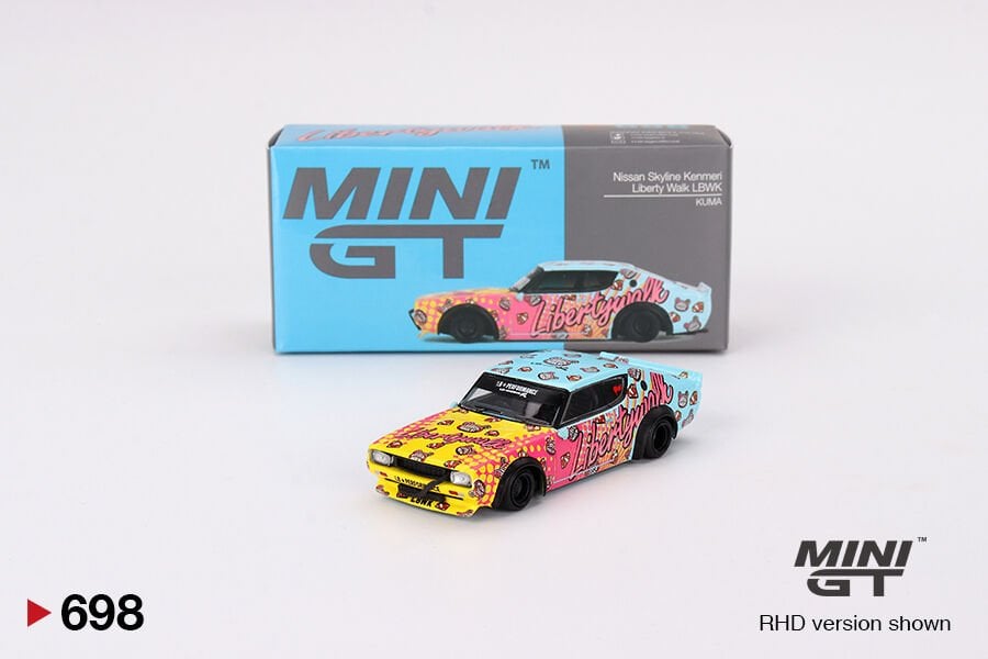 Mini GT 1/64 Nissan Skyline Kenmeri Liberty Walk LBWK KUMA