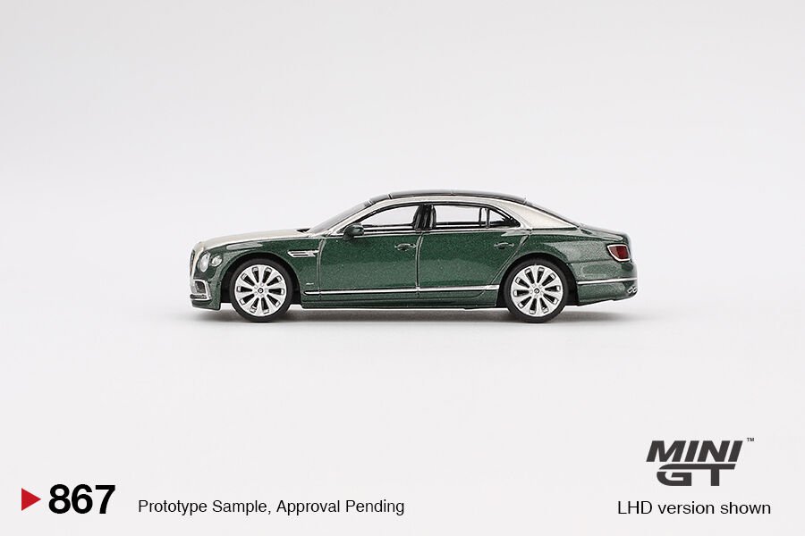 Mini GT 1/64 Bentley Flying Spur White Sand Verdant (BLİSTER)