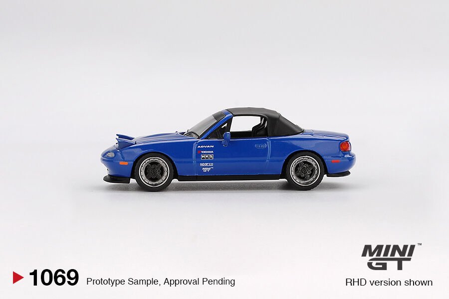 Mini GT 1/64 Mazda Miata MX-5 (NA) Tuned Version Dark Blue (BLİSTER)