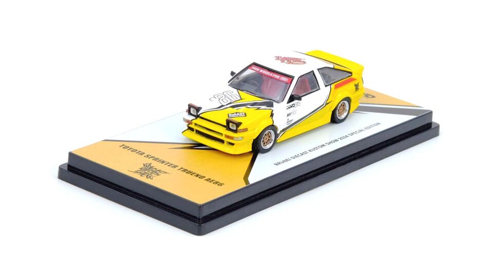 iNNO64 1/64 Toyota Sprinter Trueno (AE86) Brunel Diecast Kustom Show 2024