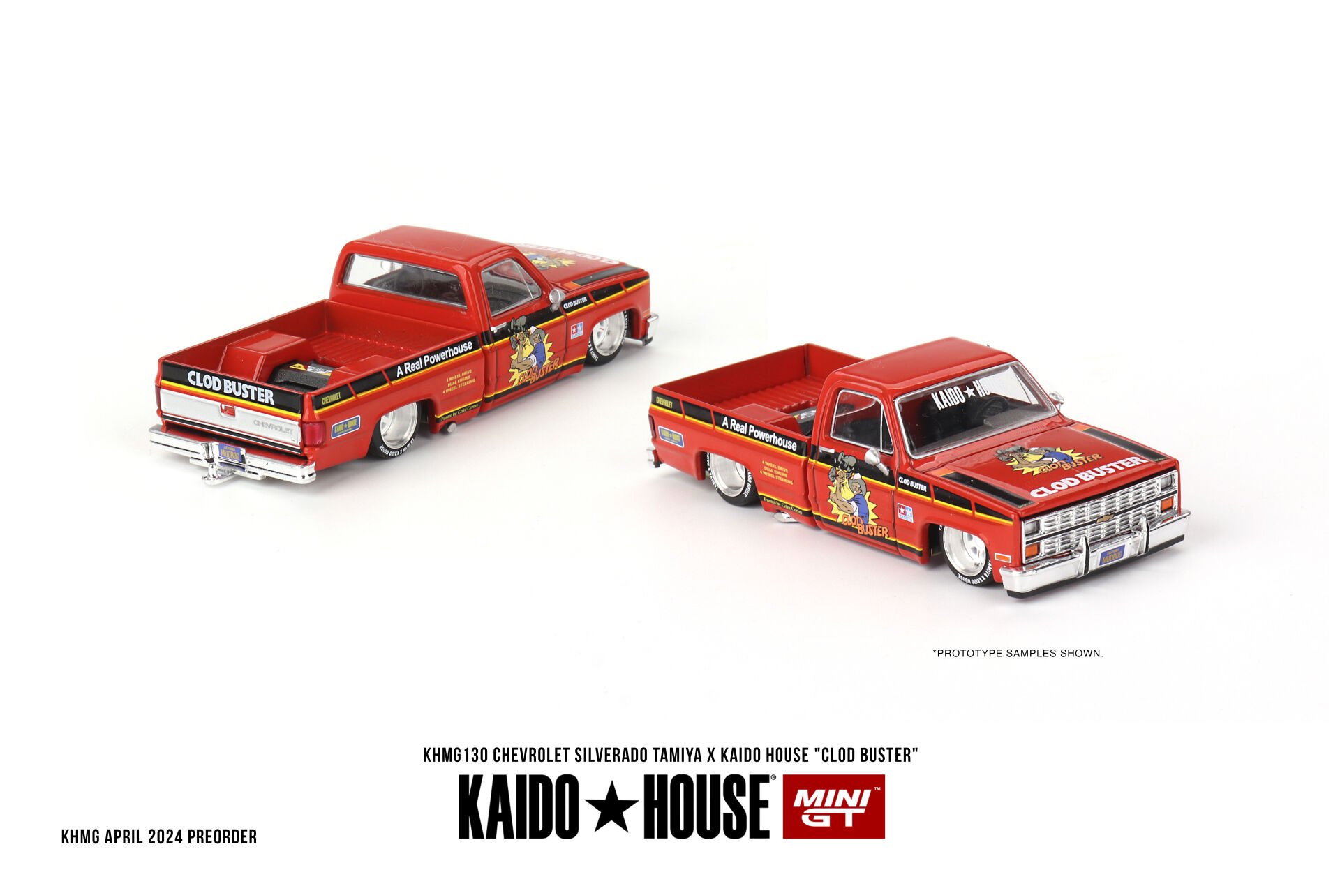 Kaido House X Mini Gt 1/64 Chevrolet Silverado TAMIYA x KAIDO HOUSE ''Clod Buster''