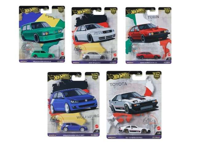 (ÖN SİPARİŞ)Hot Wheels Premium ''World Tour'' Car Culture 961A 5'li Premium Set