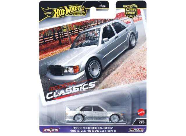 (ÖN SİPARİŞ) Hot Wheels Premium 1/64 1990 Mercedes-Benz 190E 2.5-16 Evolution II