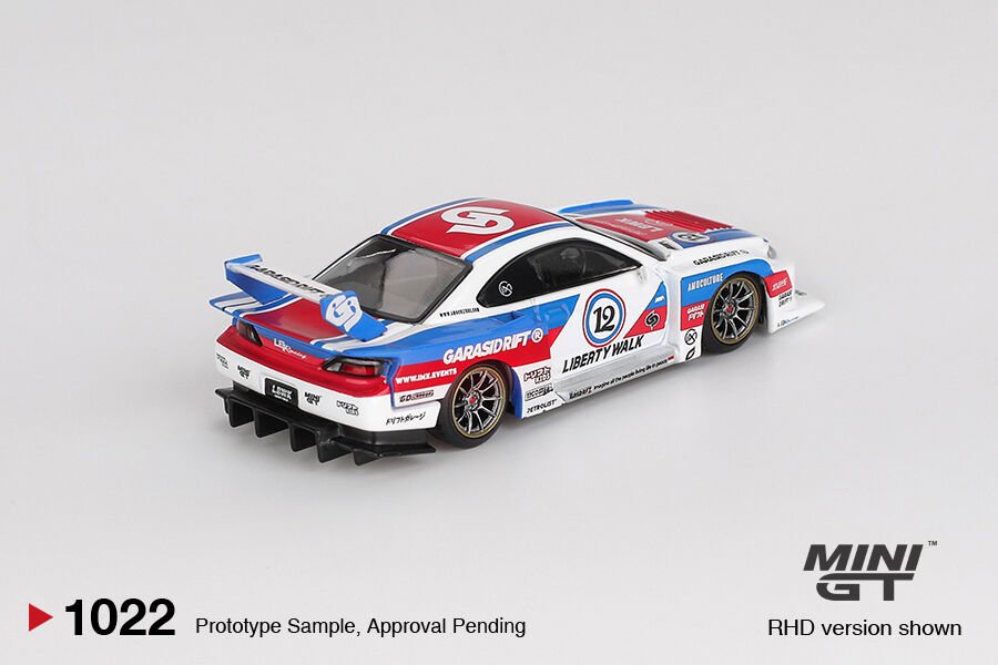 (ÖN SİPARİŞ) Mini GT 1/64 Nissan LB-Super Silhouette S15 SILVIA GARASIDRIFT x LBWK 2025(BLİSTER)