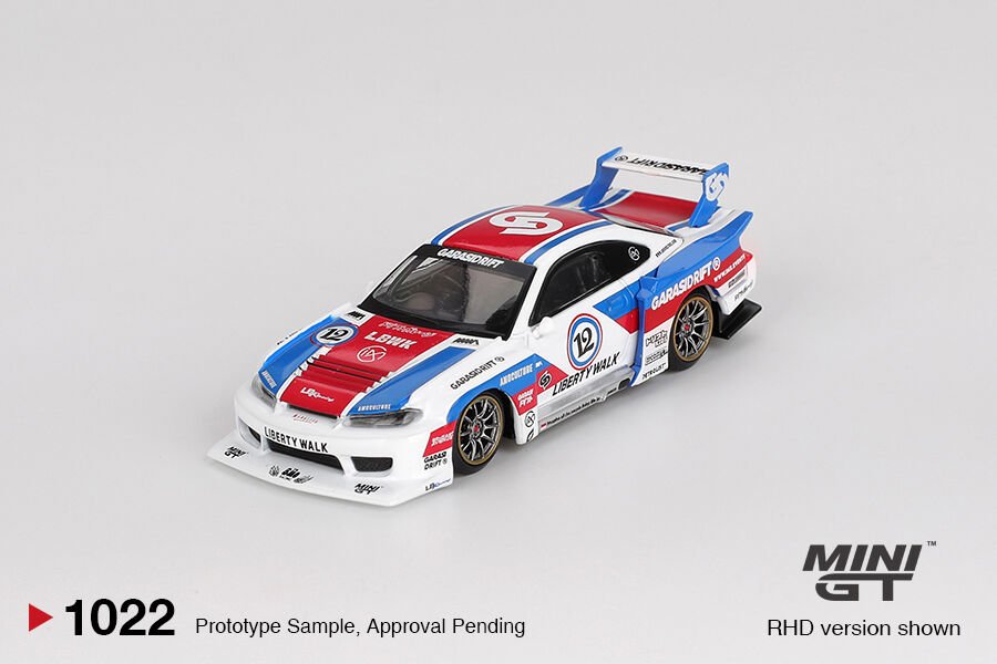 (ÖN SİPARİŞ) Mini GT 1/64 Nissan LB-Super Silhouette S15 SILVIA GARASIDRIFT x LBWK 2025(BLİSTER)