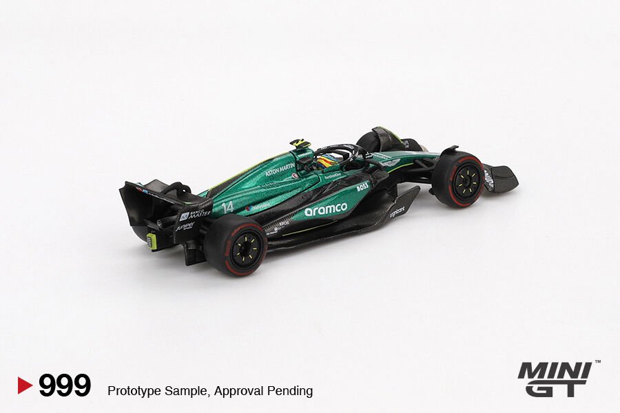 Mini GT 1/64 Aston Martin AMR24 #14 Fernando Alonso 2024 F1 2024 Bahrain GP (BLİSTER)
