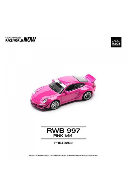 Pop Race 1/64 Porsche RWB 997 Pink