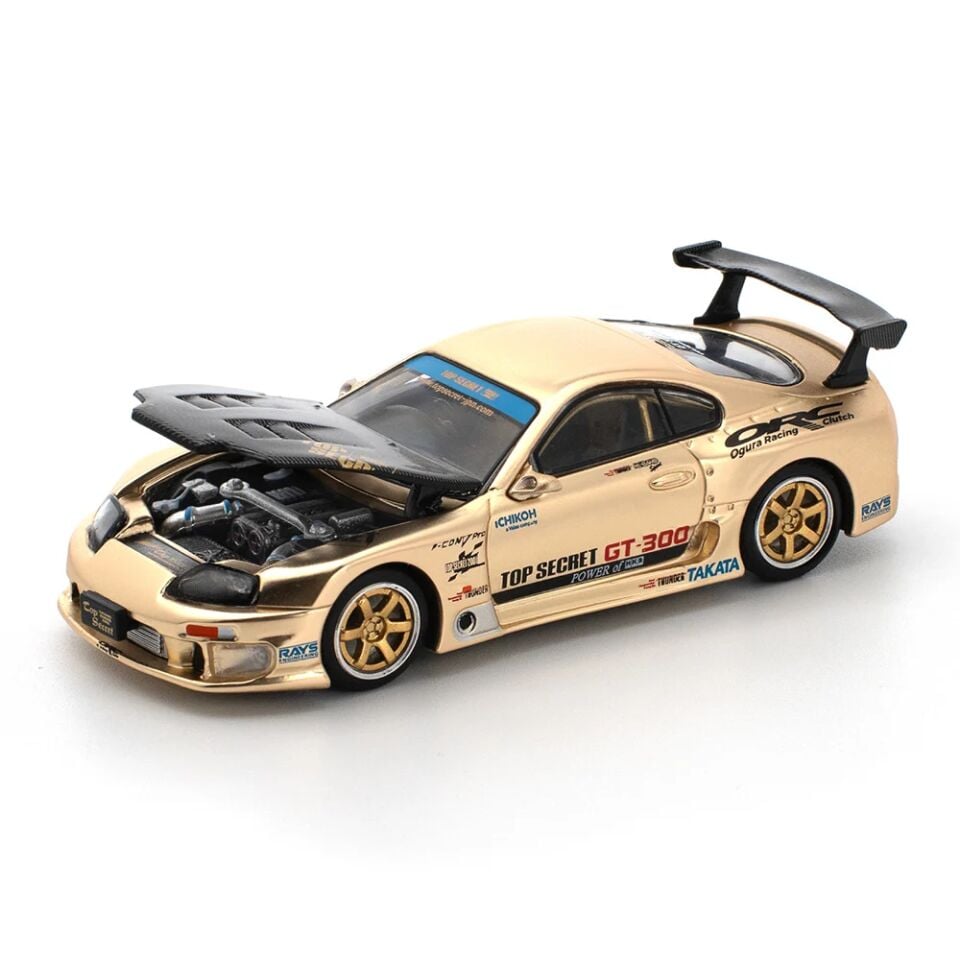 Pop Race 1/64 Top Secret GT300 Supra Carbon Hood