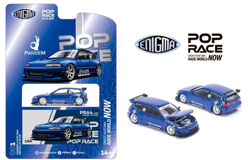 Pop Race 1/64  Pandem Civic EG6 v1.5 Enigma Exclusive