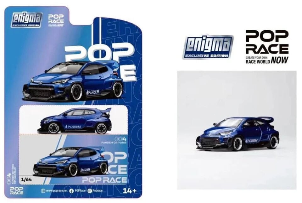 Pop Race 1/64 Pandem GR Yaris, Enigma Exlcusive