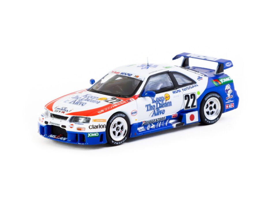 Tarmac Works 1/64 Nissan NISMO GT-R LM 24h of Le Mans 1995 #22 White/Blue
