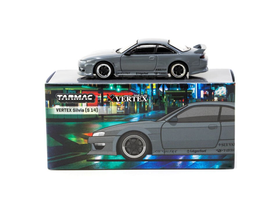 Tarmac Works 1/64 VERTEX Silvia (S 14) Grey