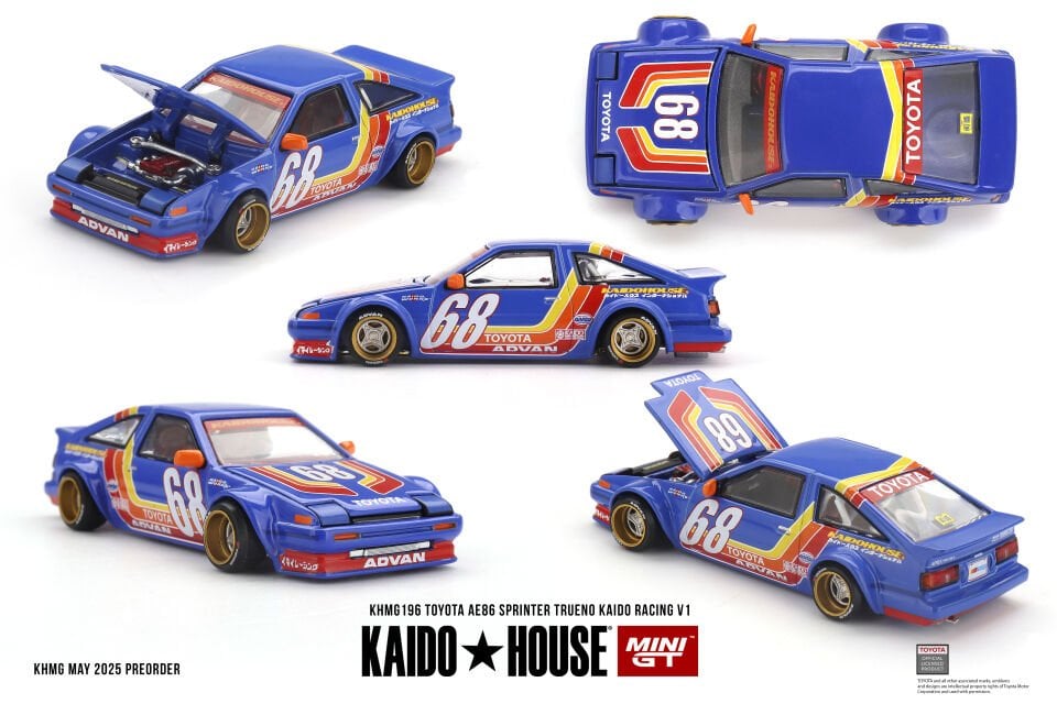Mini GT x Kaido House Toyota 1/64 Toyota AE86 Sprinter Trueno Kaido Racing V1