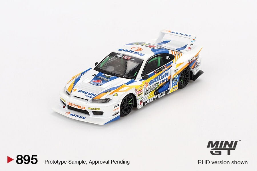Mini GT 1/64 Nissan LB-Super Silhouette S15 SILVIA #555 2023 Formula Drift Japan