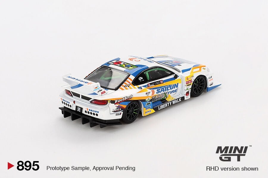 Mini GT 1/64 Nissan LB-Super Silhouette S15 SILVIA #555 2023 Formula Drift Japan
