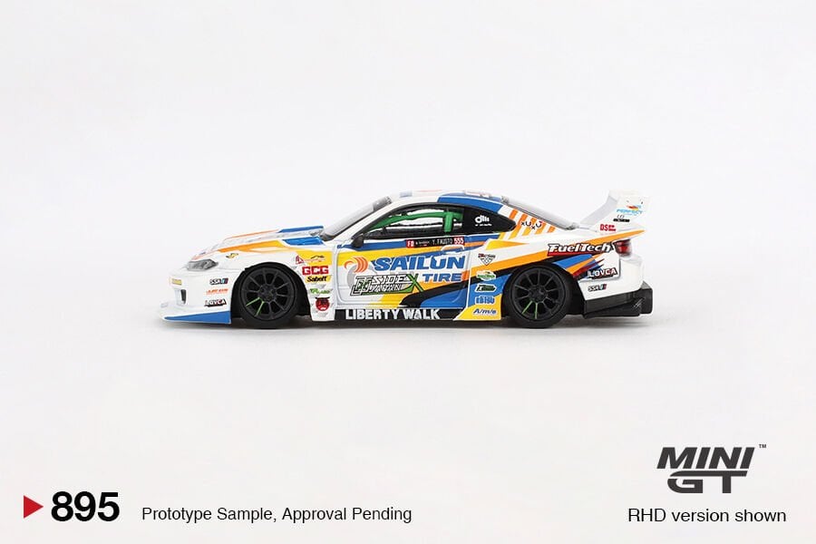 Mini GT 1/64 Nissan LB-Super Silhouette S15 SILVIA #555 2023 Formula Drift Japan