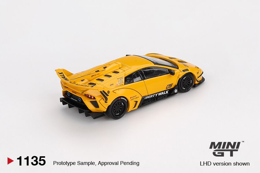 Mini GT 1/64 LB-Silhouette WORKS MURCIELAGO GT Evo Yellow