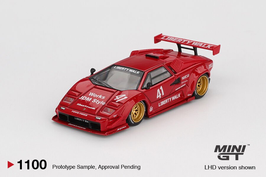 Mini GT 1/64 Lamborghini Countach LB-WORKS Red