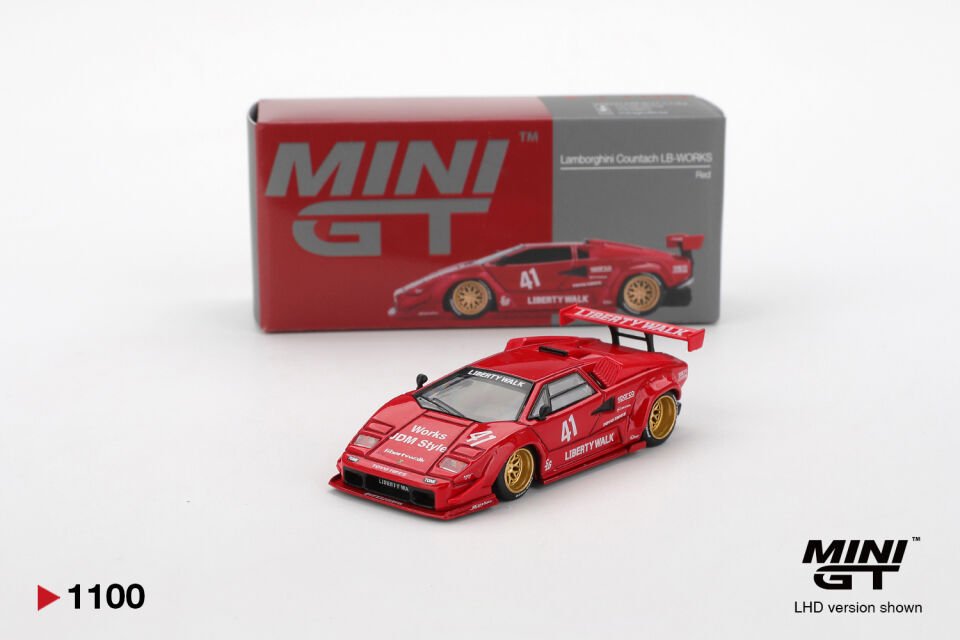 Mini GT 1/64 Lamborghini Countach LB-WORKS Red