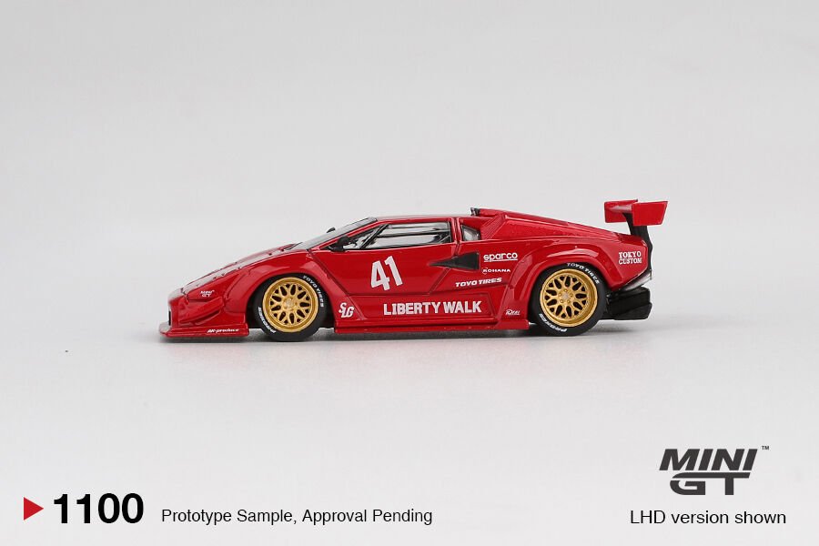 Mini GT 1/64 Lamborghini Countach LB-WORKS Red