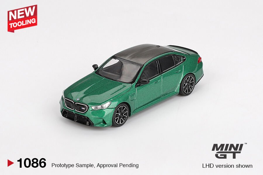 Mini GT 1/64 BMW M5 Isle of Man Green Metallic Alpay Hobi