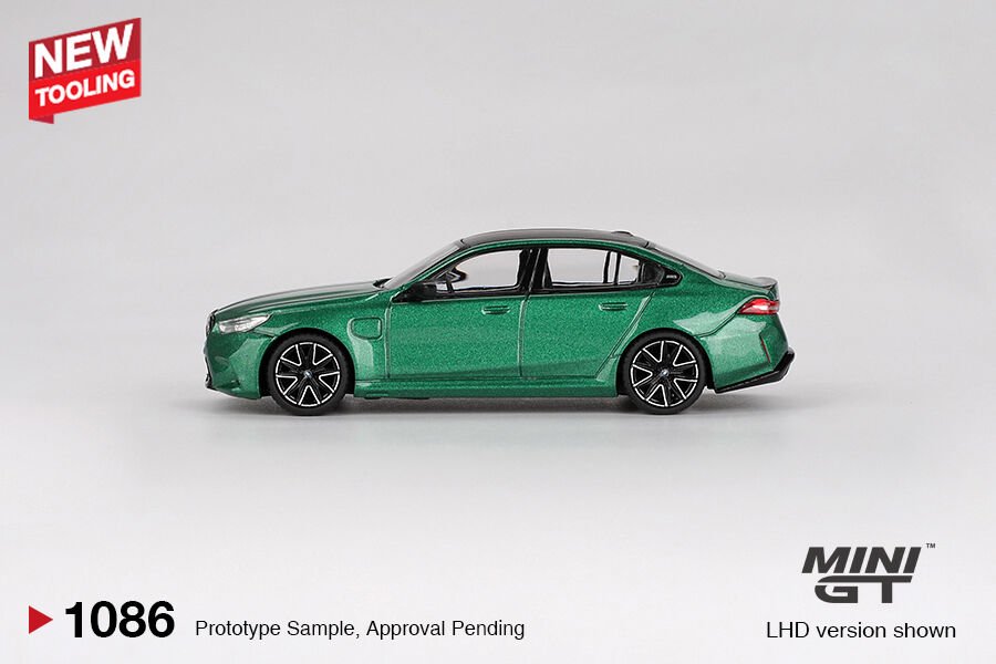 Mini GT 1/64 BMW M5 Isle of Man Green Metallic Alpay Hobi