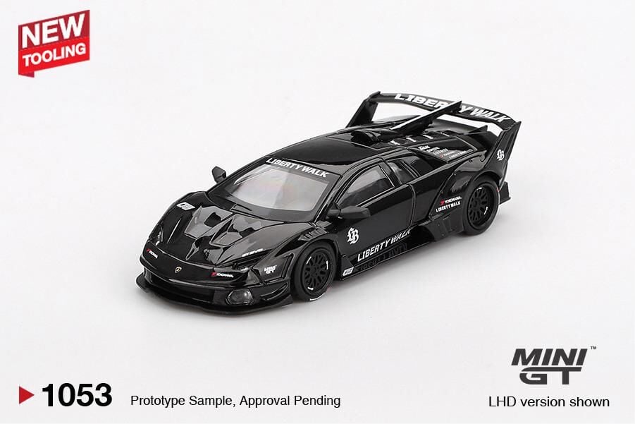 Mini GT 1/64 Lamborghini LB-Silhouette WORKS MURCIELAGO GT Evo Black