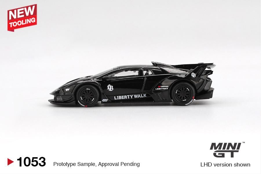 Mini GT 1/64 Lamborghini LB-Silhouette WORKS MURCIELAGO GT Evo Black
