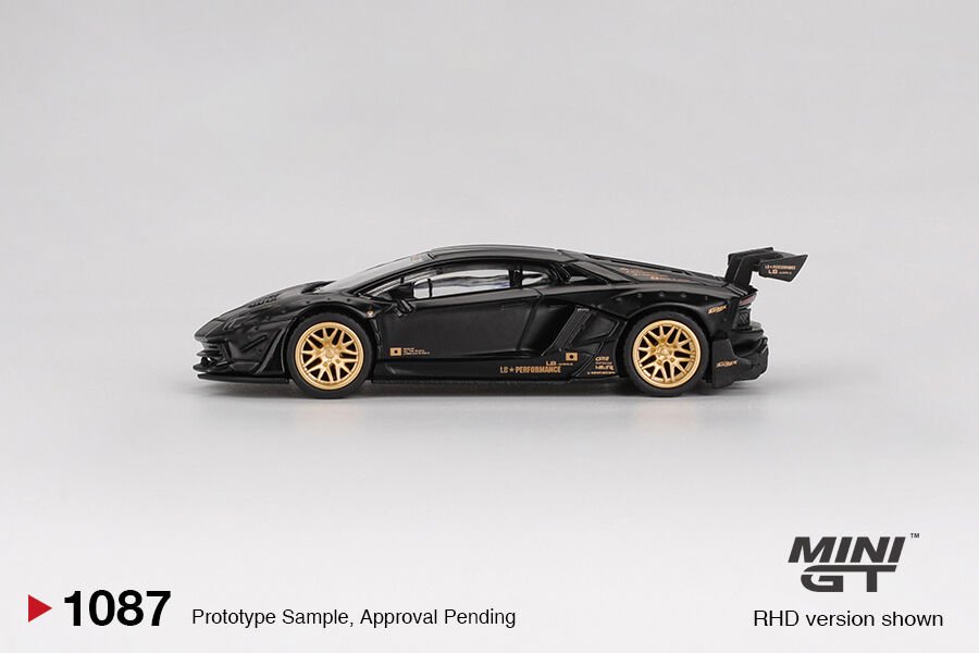 Mini GT 1/64 LB★WORKS Lamborghini Aventador Limited Edition Matte Black