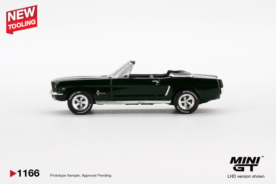 Mini GT 1/64 Ford Mustang Convertible 1964 Highland Green