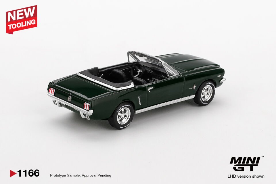 Mini GT 1/64 Ford Mustang Convertible 1964 Highland Green